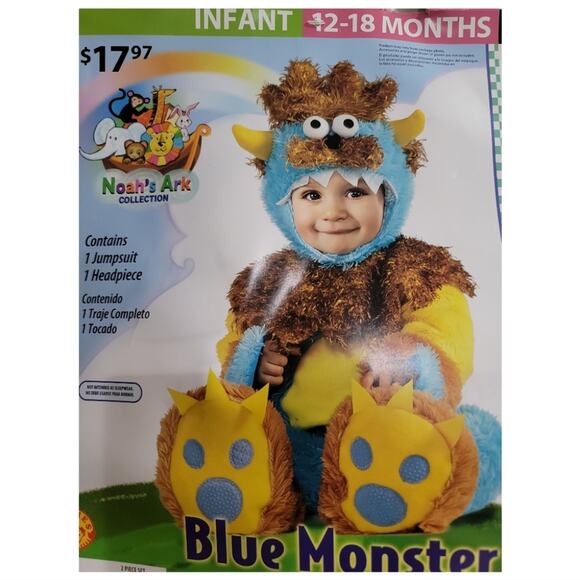 NWT Blue Monster  Infant Costume - Picture 1 of 4